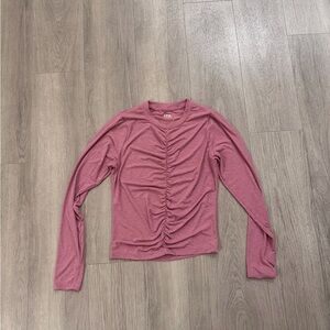 Abercrombie YPB ruched workout top